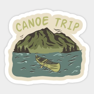 Adventure Journey - Canoe Trip Sticker